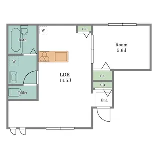 エルシオン狛江【1階】の間取り