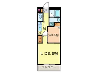 ラ・ルシェッロ【3階】の間取り
