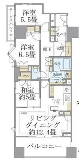 Brillia大山町【6階】の間取り