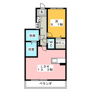 ウィステリア【1階】の間取り