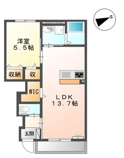 ルーラル高良内【1階】の間取り