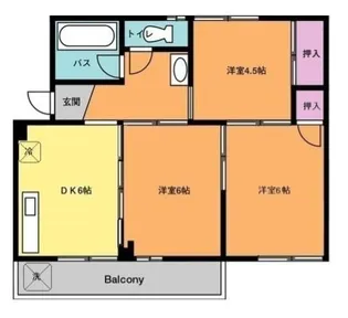 ハイツみうら【3階】の間取り