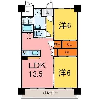 グランドレジデンス加古川【7階】の間取り