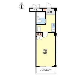 エンテイ上小出【3階】の間取り