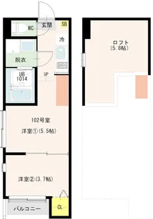 淀ヒルズ【1階】の間取り