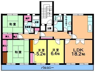 大山口住宅11街区7号棟【5階】の間取り