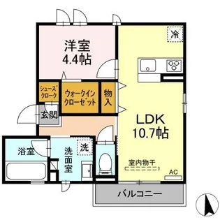 サザンメトロ554【2階】の間取り