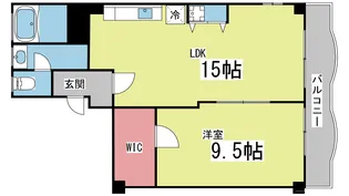 六甲グロリアハイツ【3階】の間取り