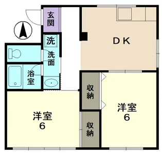 ハイツ栄【2階】の間取り