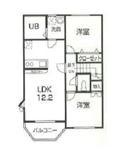 トレステーラ北浜【2階】の間取り