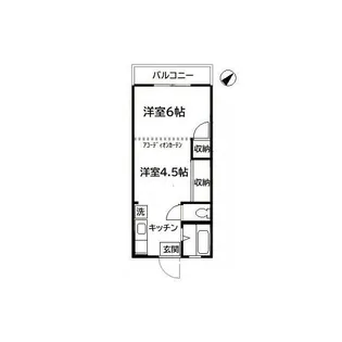 レジデンスニシイ【2階】の間取り