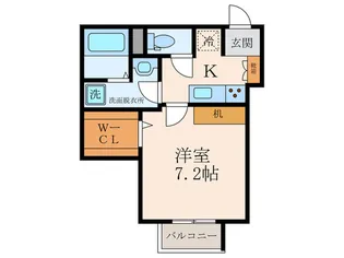 ヘーベルメゾン潮江【2階】の間取り
