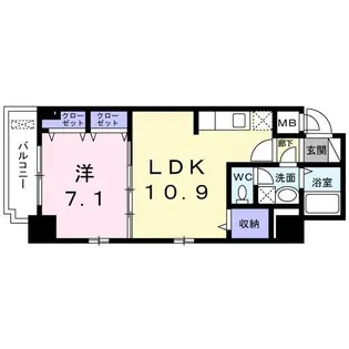コンフォート駒込【6階】の間取り