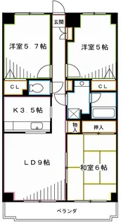 チェリーコート武蔵小金井【4階】の間取り