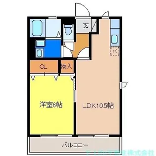 クレシアコート【1階】の間取り