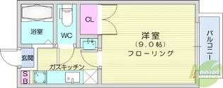 ハピネスTorino1【2階】の間取り
