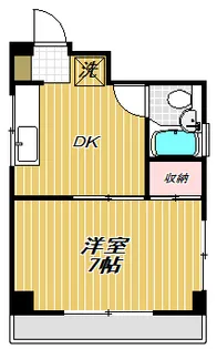鳥利マンション【3階】の間取り