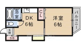 サンヴェルデ瀬川【2階】の間取り