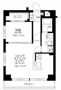 プレール・ドゥーク中野坂上【4階】の間取り