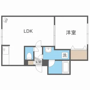 オカップN【3階】の間取り