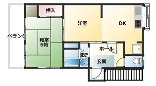 福元アパート【2階】の間取り