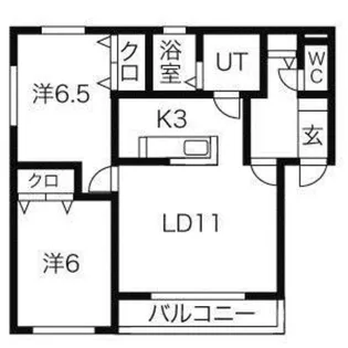フォーライト八軒【2階】の間取り