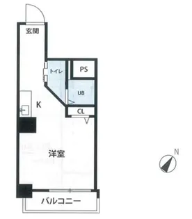 築地武蔵野マンション【11階】の間取り