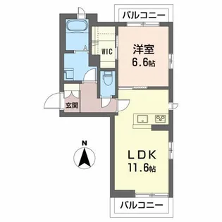 パレス白鳥【2階】の間取り