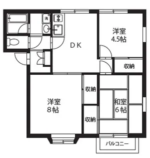 ファミーユスピカ【2階】の間取り