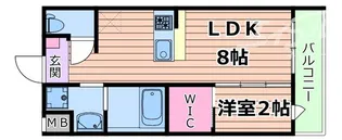 リアコート千里丘II NORTH【1階】の間取り