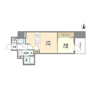 RJRプレシア南堀江【3階】の間取り