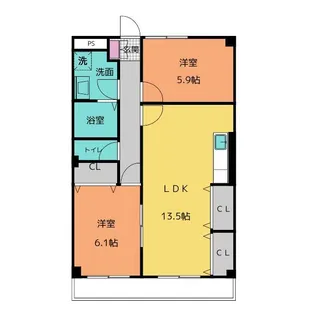 アーバンレジデンス【4階】の間取り