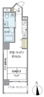 アールプライム大手町【4階】の間取り