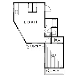 エクセレント中川【2階】の間取り