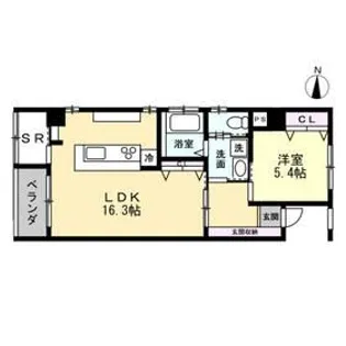 ウエストガーデン【3階】の間取り
