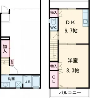 ガレージハウス瓜郷の間取り