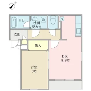 アゼィリア【1階】の間取り
