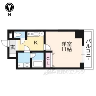 CITYSPIRE浜大津駅前【5階】の間取り