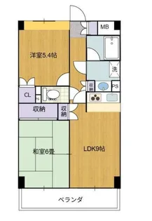 フレール仙台泉中央【6階】の間取り