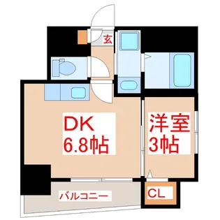 パラディーゾ柳町【2階】の間取り