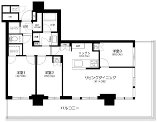 Brillia 有明 CityTower【11階】の間取り