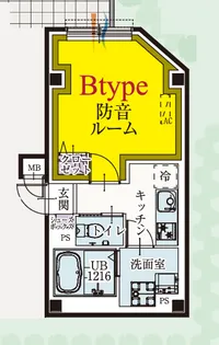 b’CASA九品仏【1階】の間取り