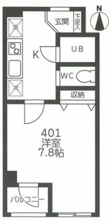 エスポワール町屋【2階】の間取り