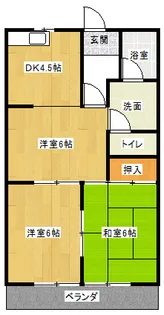 メゾンパシフィック【3階】の間取り