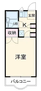 ヒラクンハイツII【2階】の間取り