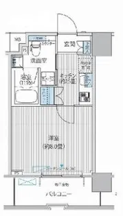 コスモグランス南品川【4階】の間取り