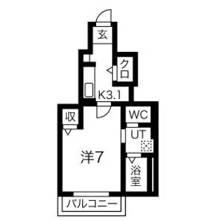 セレナヴィラ落合【1階】の間取り
