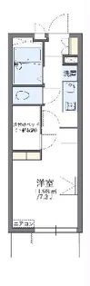 レオパレスハーモニー蕨【2階】の間取り