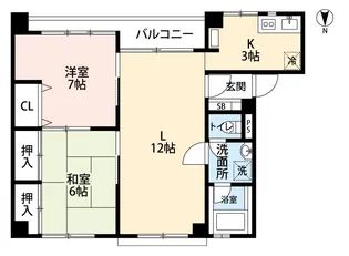 SDマンション【1階】の間取り