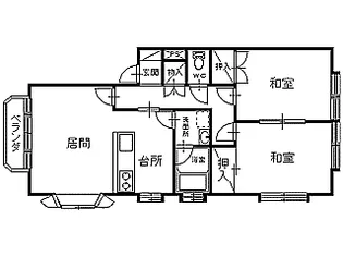 サンシャイン根城【1階】の間取り